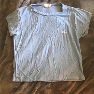 Xs kbye blue crop top